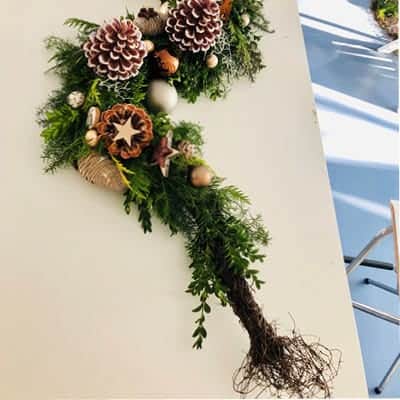 Adventsgesteck modern 4 Adventsgesteck