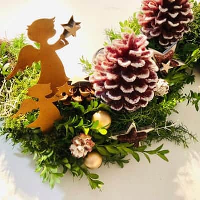 Adventsgesteck modern 5 Adventsgesteck