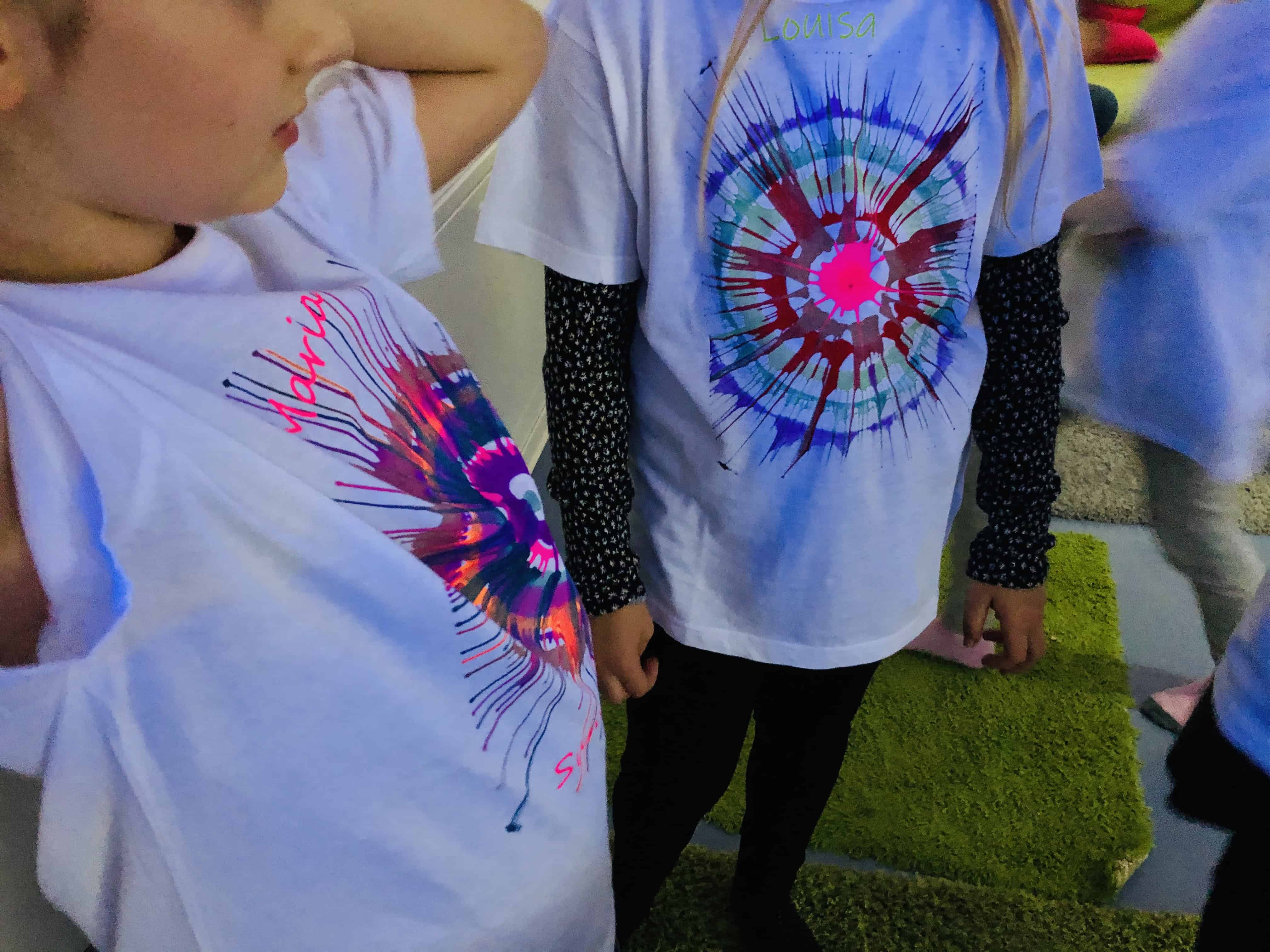 Spin Art Painting 5 Spin-Art auf T-Shirts